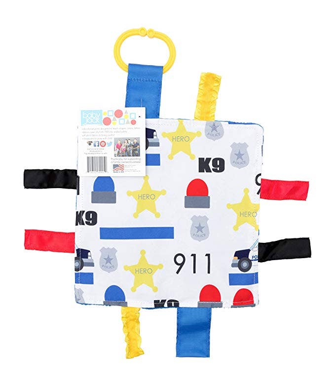 Crinkle Tag Sensory Toy-Police Rescue