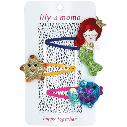 Under The Sea Trio Hair Clips- Multi