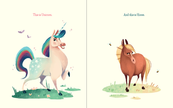 Unicorn and Horse Hardcover Book
