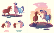 Unicorn and Horse Hardcover Book