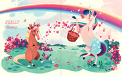 Unicorn and Horse Hardcover Book