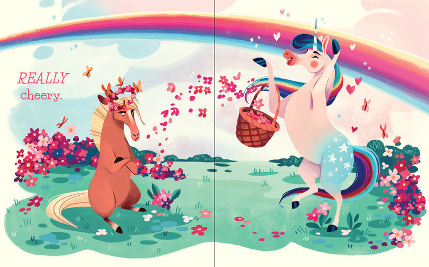 Unicorn and Horse Hardcover Book