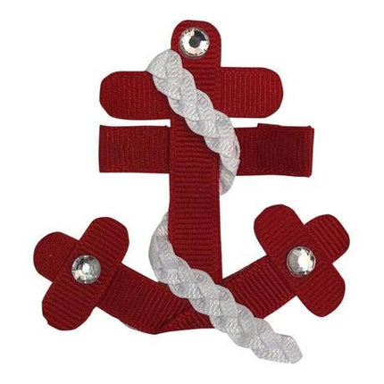 Hand crafted in the United States. They are great for stacking on other bows. It has a single prong alligator clip. Approximate size: 1.5