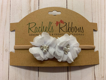 Pearled Sweetheart on Rolled New Born Headband