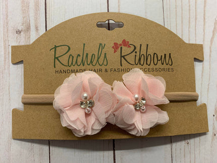Pearled Sweetheart on Rolled New Born Headband