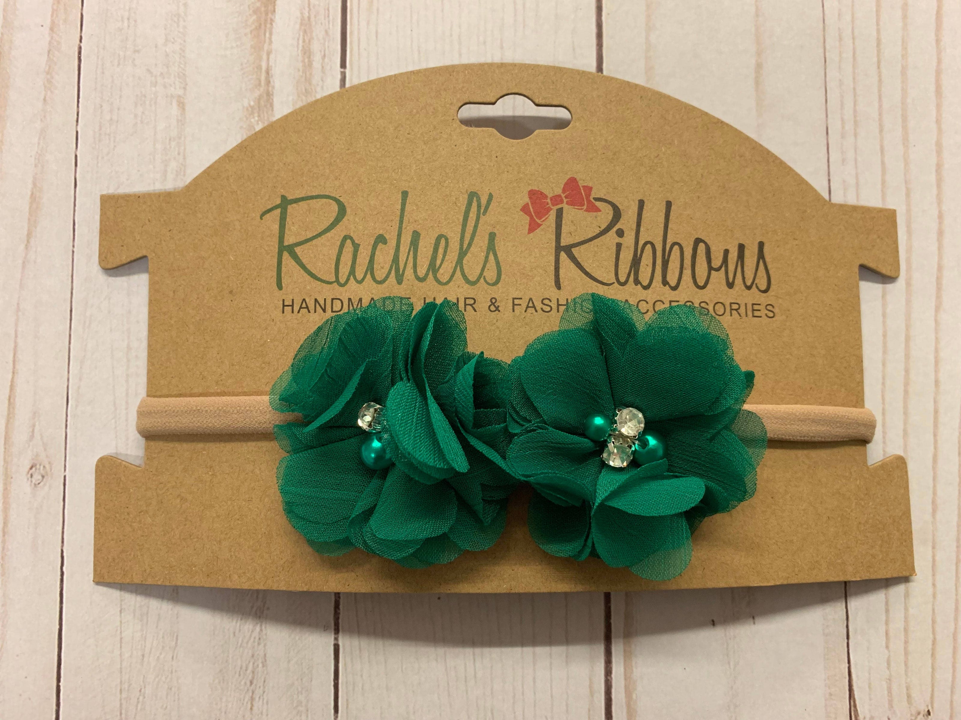 Pearled Sweetheart on Rolled New Born Headband