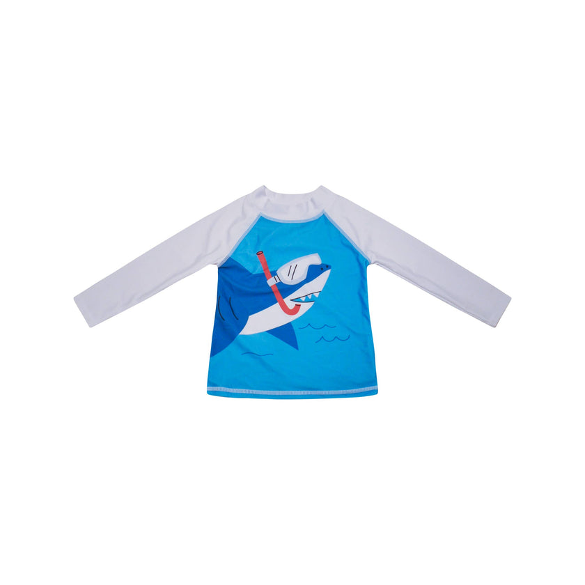 Kids UPF50+ Graphic Rash Guard Swim Top for Boys