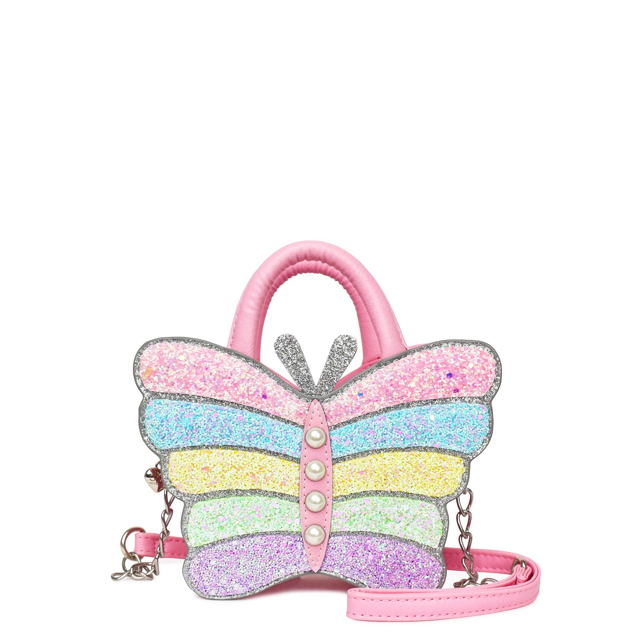 Butterfly Glitter Crossbody Bag