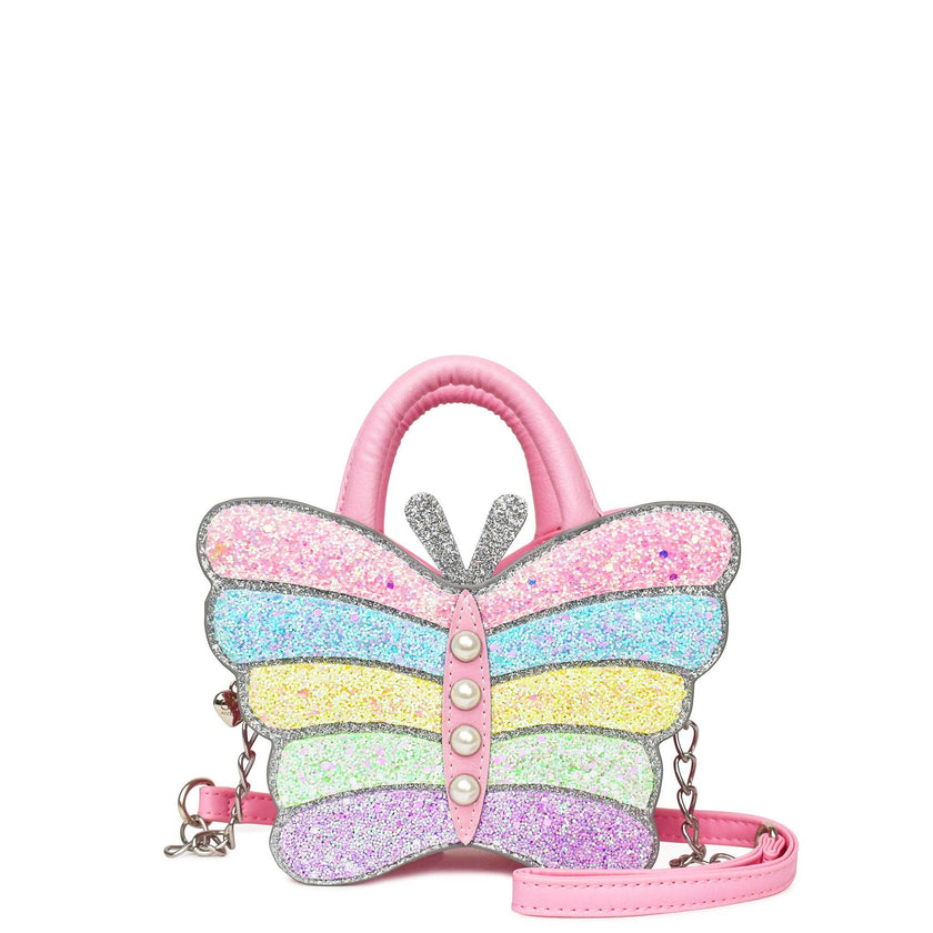 Butterfly Glitter Crossbody Bag