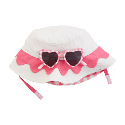 Scallop Hat and Sunglasses