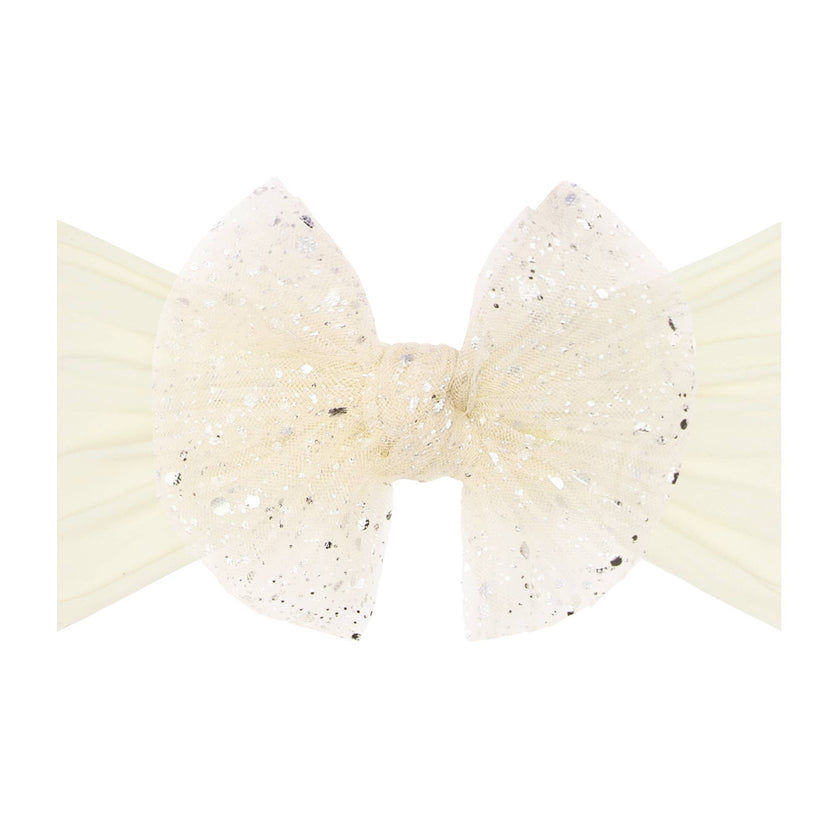 Baby Bling® Tulle FAB® soft nylon headband with tulle bow