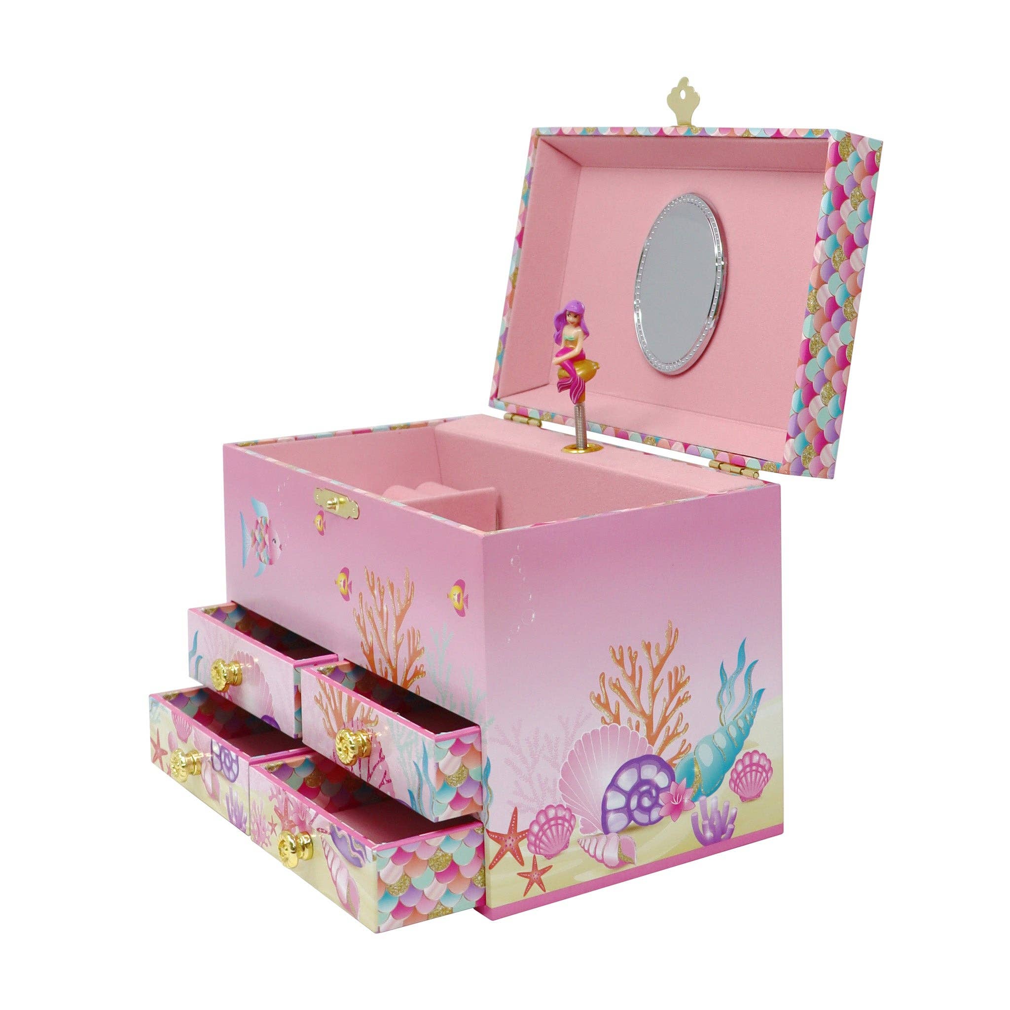Enchanted Medium Mermaid Musical Jewelery Box