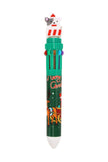 Cute Christmas 10-in-1 Multicolor Pen