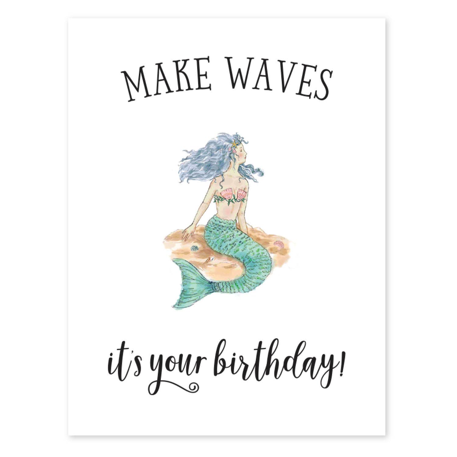 MAKE WAVES GREETING CARD