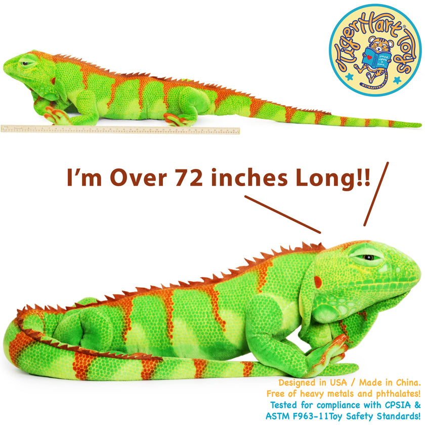 Ignacio The Iguana | 75 Inch Stuffed Animal Plush