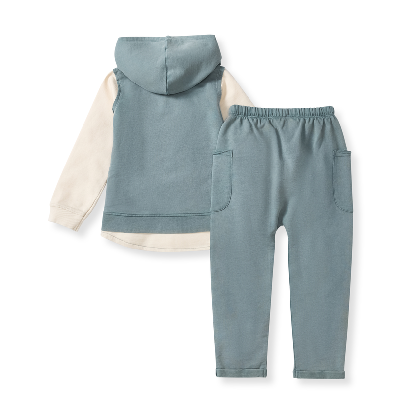 Acid Wash Sweatshirt & Pants Set