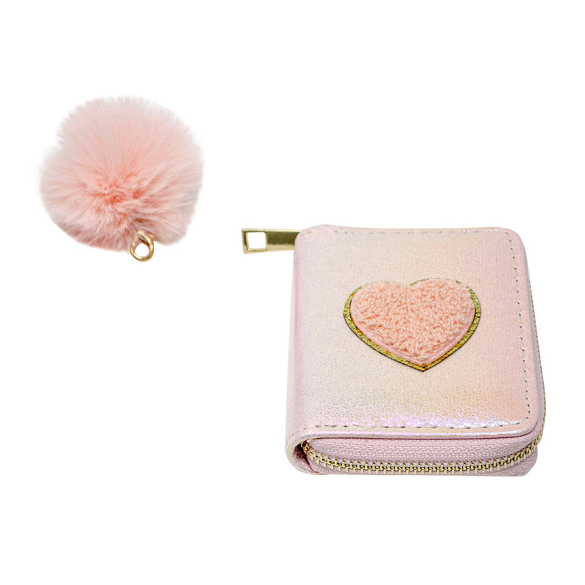Shiny Heart Patch Wallet