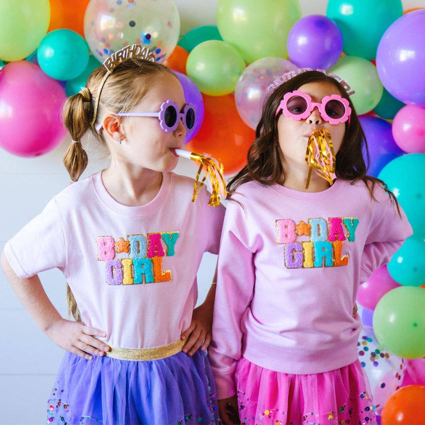 Birthday Girl Patch Short Sleeve T-Shirt - Ballet - Kids