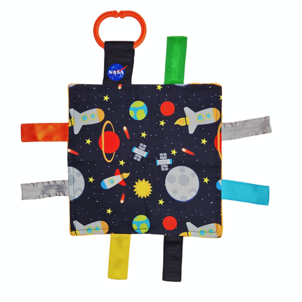 Space Moon Stars Planets & Rockets NASA Crinkle Toy 8