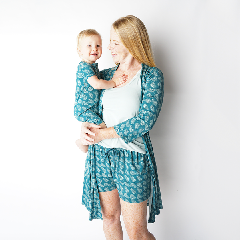 Palms in Paradise Bamboo Baby Boy Shortie Romper