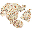 Toadstool Garden Bamboo Gown and Hat Newborn Baby Gift Set