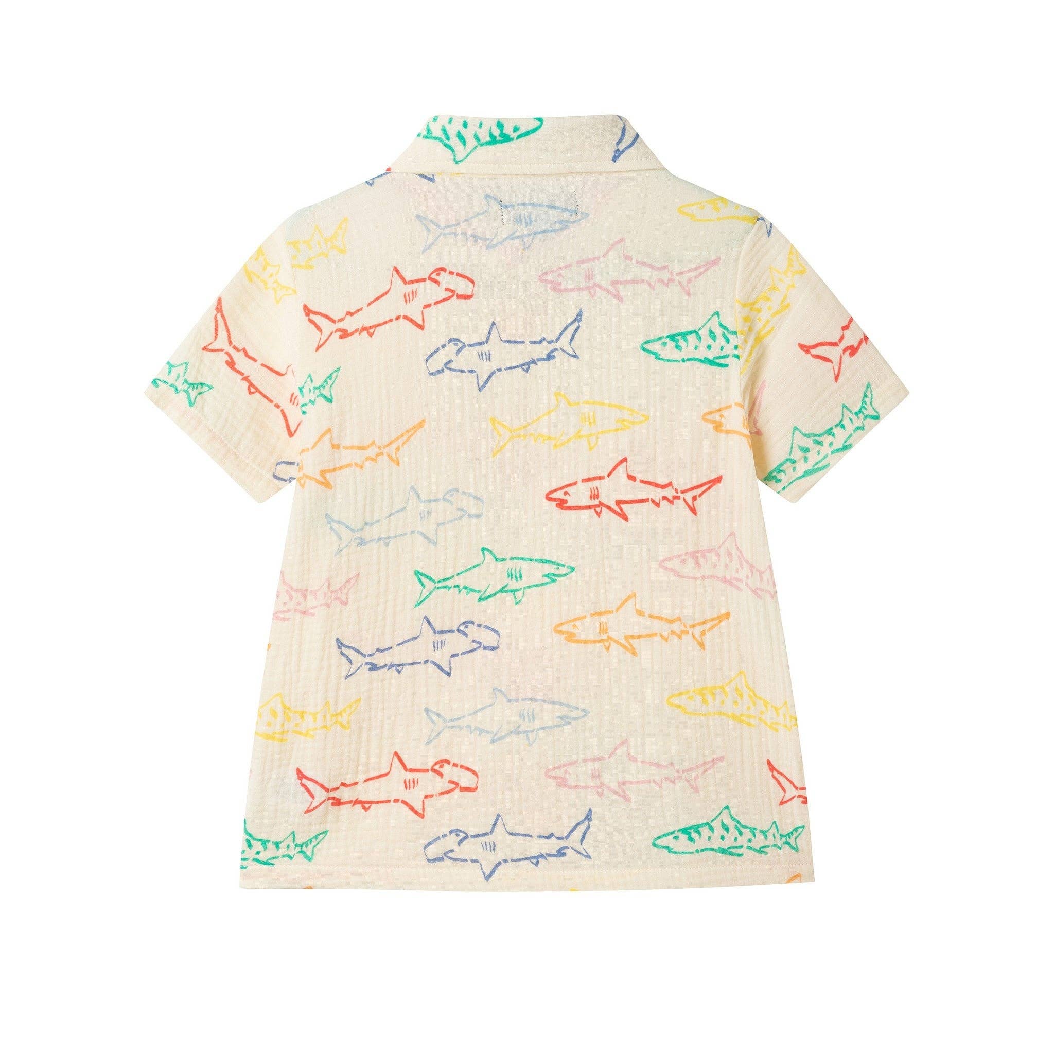 Boys Gauze Set | Multicolor Sharks