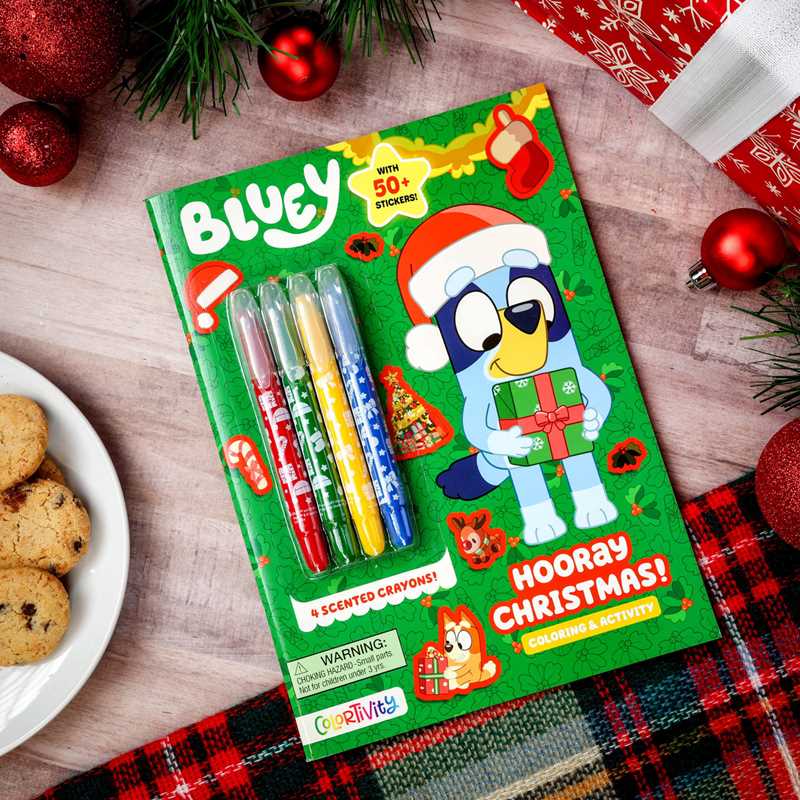 Bluey Colortivity: Hooray Christmas! Coloring Activity Book