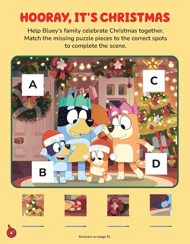 Bluey: Merry Christmas Activity Pad & Magnetic Playset