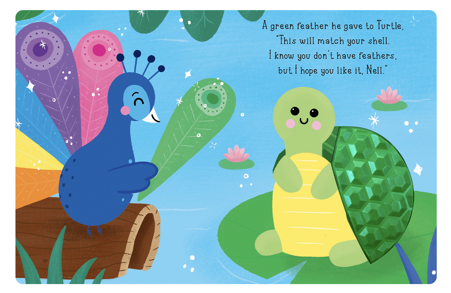 Peacock's Rainbow Feathers Book
