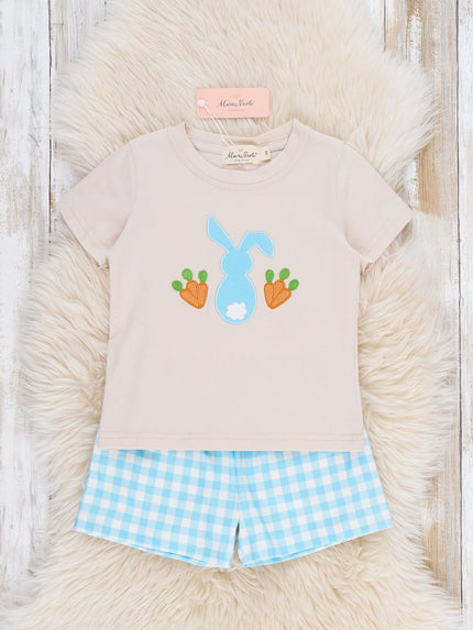 Bunny & Carrot Patch Embroidered Outfit