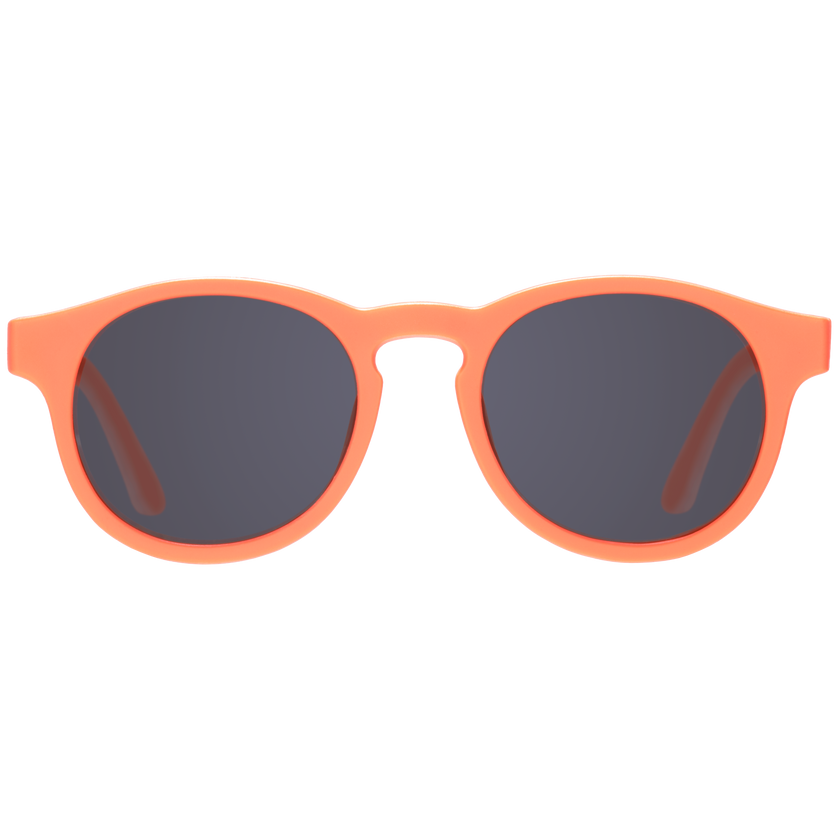 Vivid Neon Orange Keyhole Sunglasses on Peggable Hangtag
