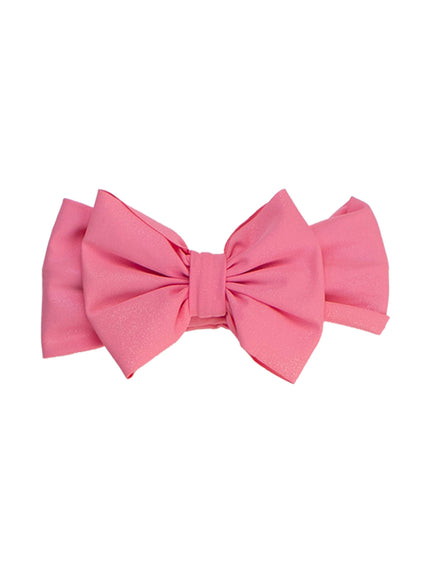 Girls Rose Shimmer Swim + Active Bow Headband