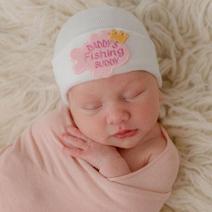 Daddy's Fishing Buddy Boy Fishing Newborn Hat