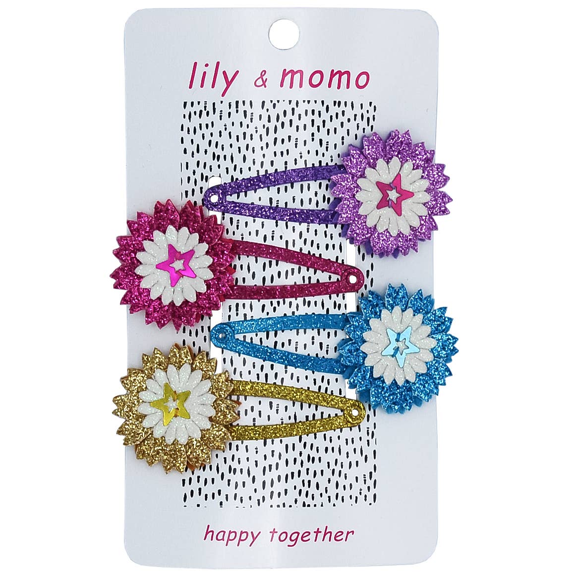 Four Stars Hair Clips- Multi