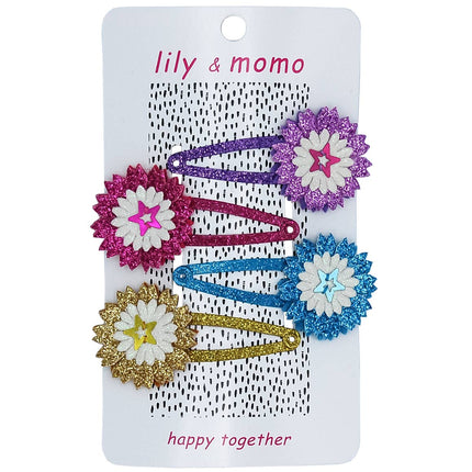 Four Stars Hair Clips- Multi