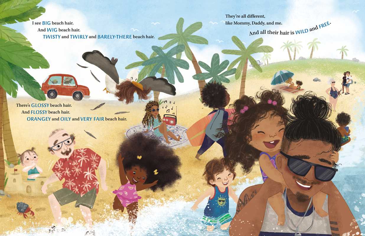 Beach Hair Hardcover Book