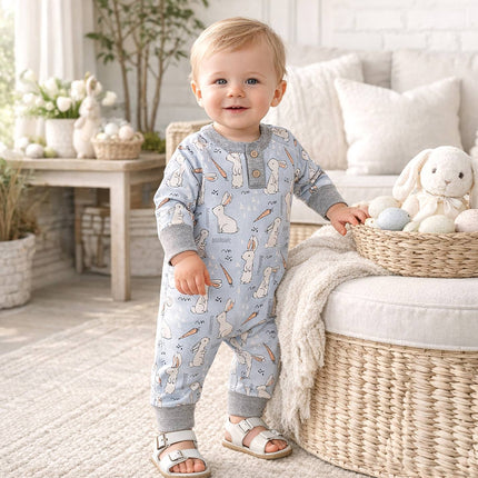 Cottontail Crew Bamboo Henley Easter Romper for Baby