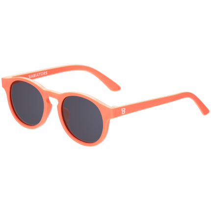 Vivid Neon Orange Keyhole Sunglasses on Peggable Hangtag