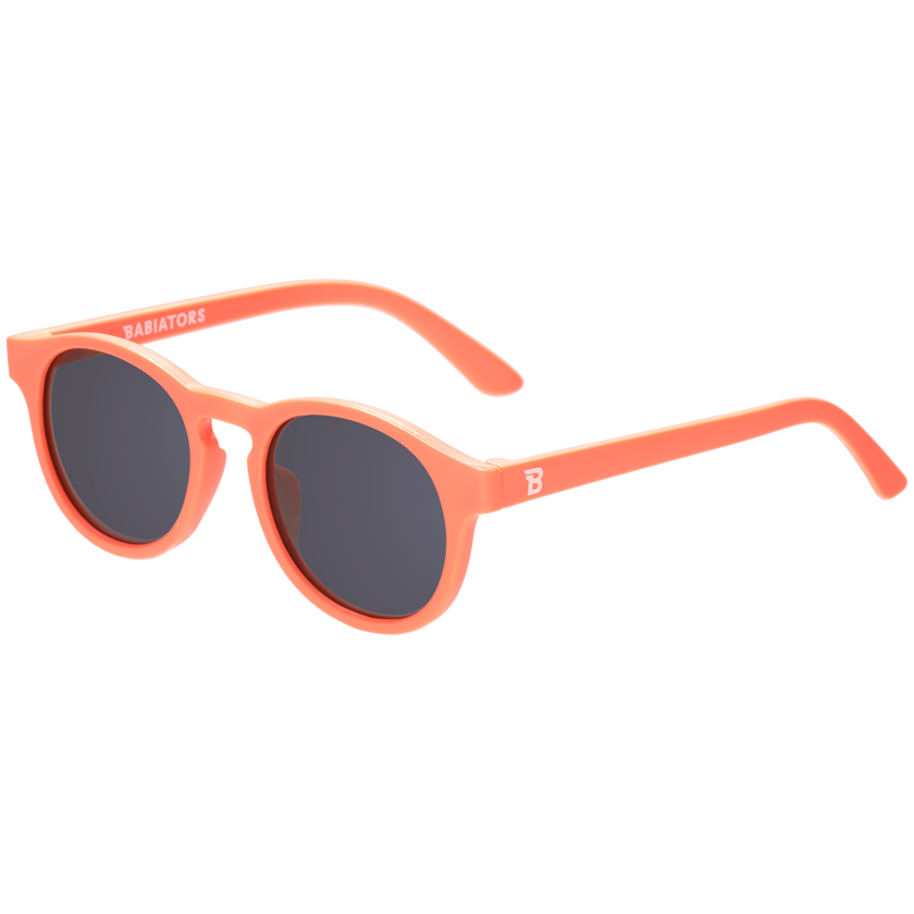 Vivid Neon Orange Keyhole Sunglasses on Peggable Hangtag