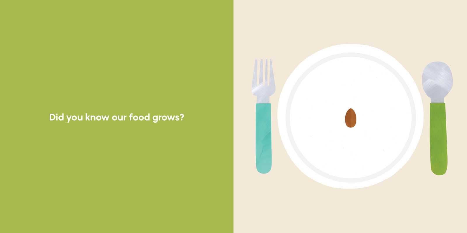 Our Food Grows Hardcover Book