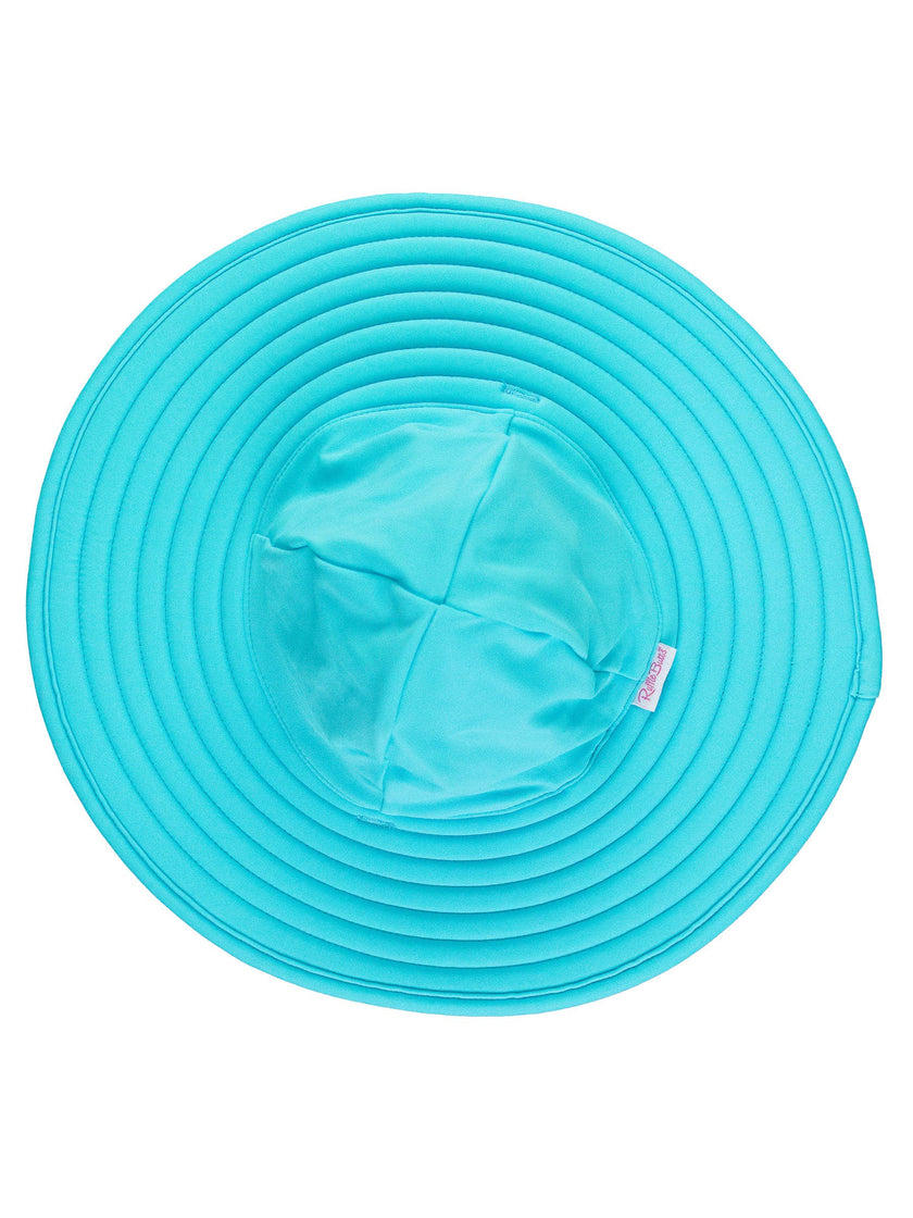 Girls Bright Aqua Swim Hat