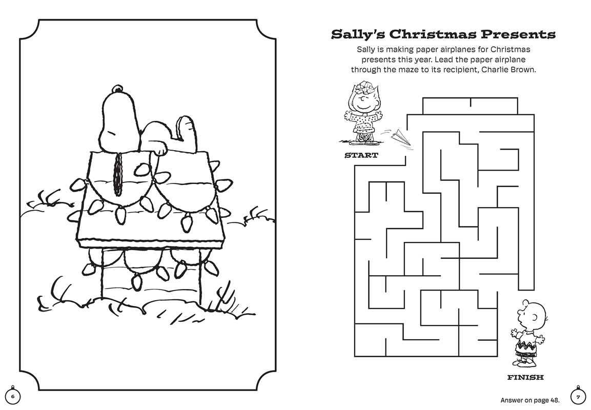 Peanuts: Merry Christmas, Snoopy and Friends Coloring Activity Book