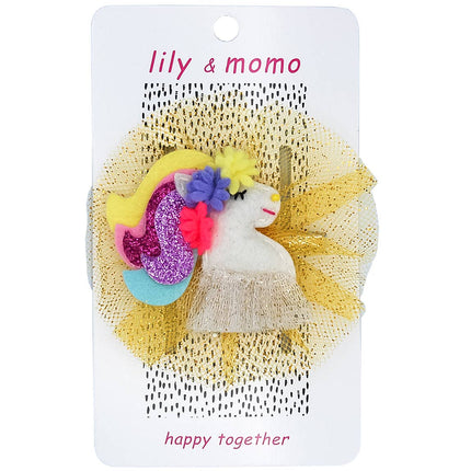 Sunshine Unicorn Hair Clip- Sunshine yellow