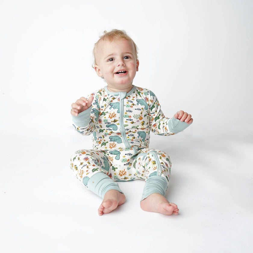 Manatee Bamboo Pajamas Baby Pajamas Baby Clothes