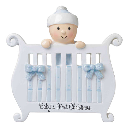 Baby in Crib Personalized Ornament