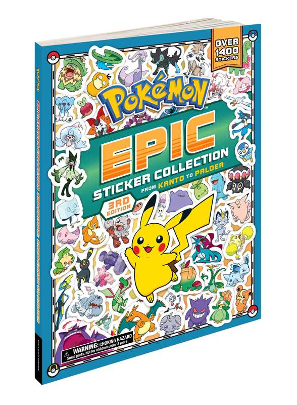 Pokémon Epic Sticker Book Collection 3rd Edition: From Kanto to Paldea