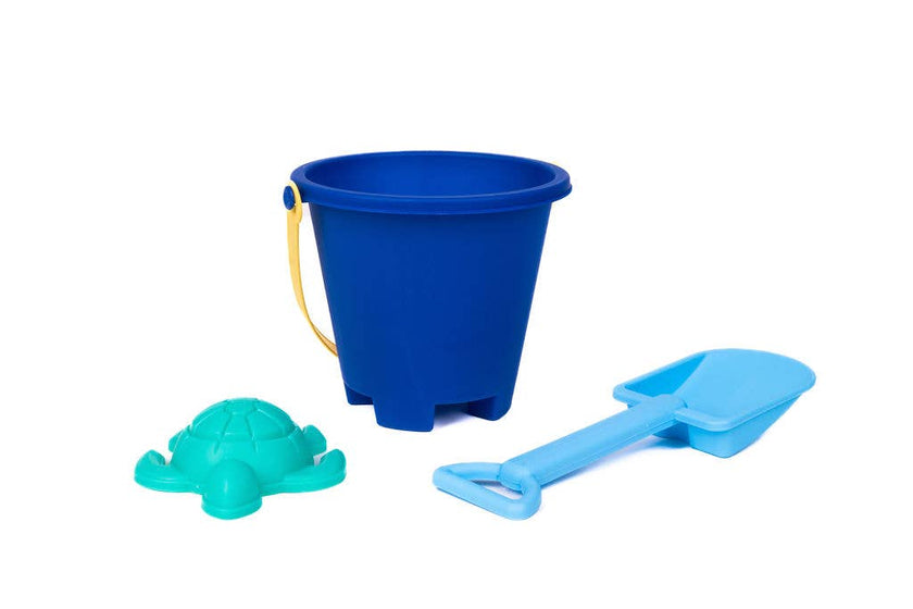 3-Piece Blue Sand Bucket Toy Set