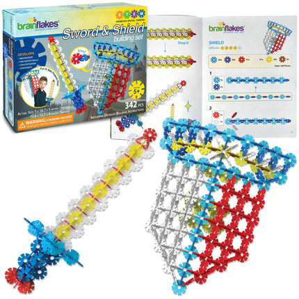 Brain Flakes Sword & Shield Building Set with Detailed Step by Step Instructions Booklet