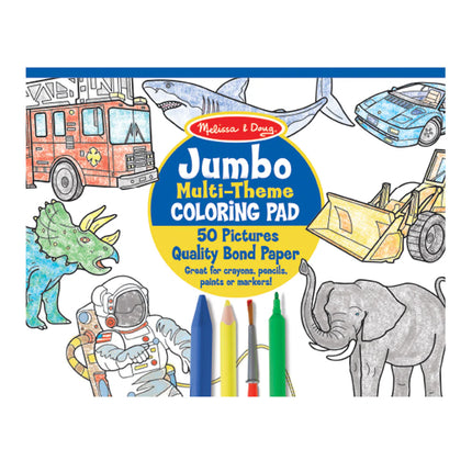 Jumbo Coloring Pad - Blue
