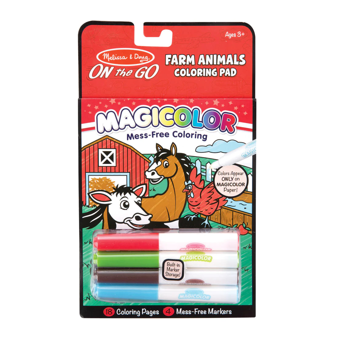 Magic Color! On the Go Travel Activity - Farm Animals